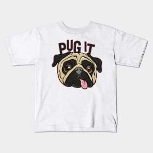 Potato Dog Sarcastic Quote Funny Pug Face Kids T-Shirt